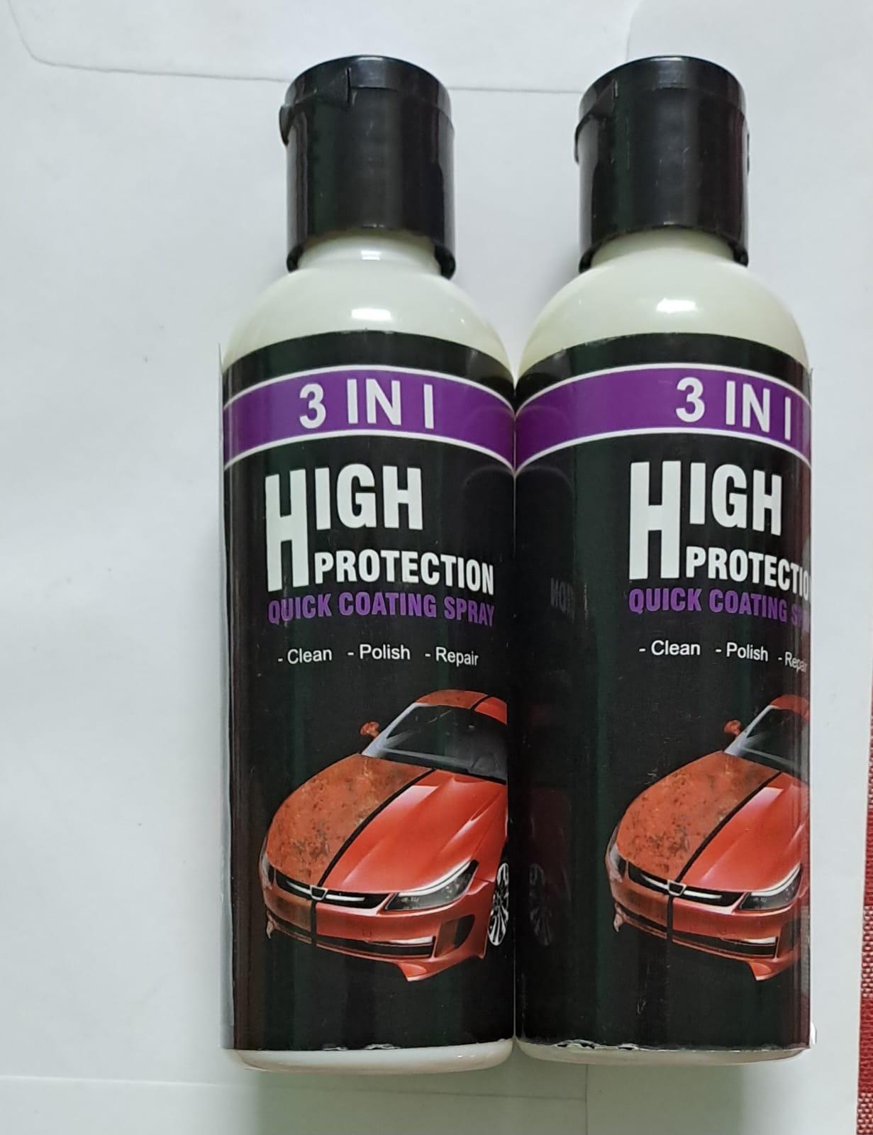 3-in-1 Nano Car Coating Spray | Scratch Repair & Hydrophobic Polish (Pack of 2)