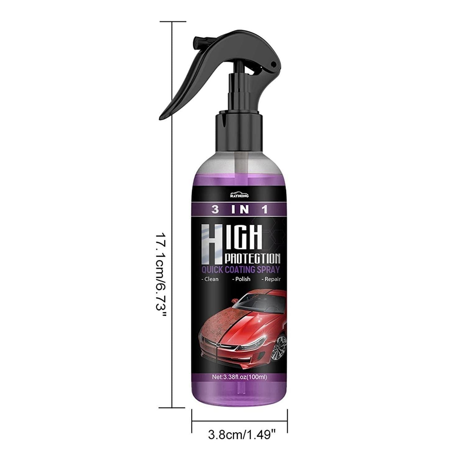 3-in-1 Nano Car Coating Spray | Scratch Repair & Hydrophobic Polish (Pack of 2)
