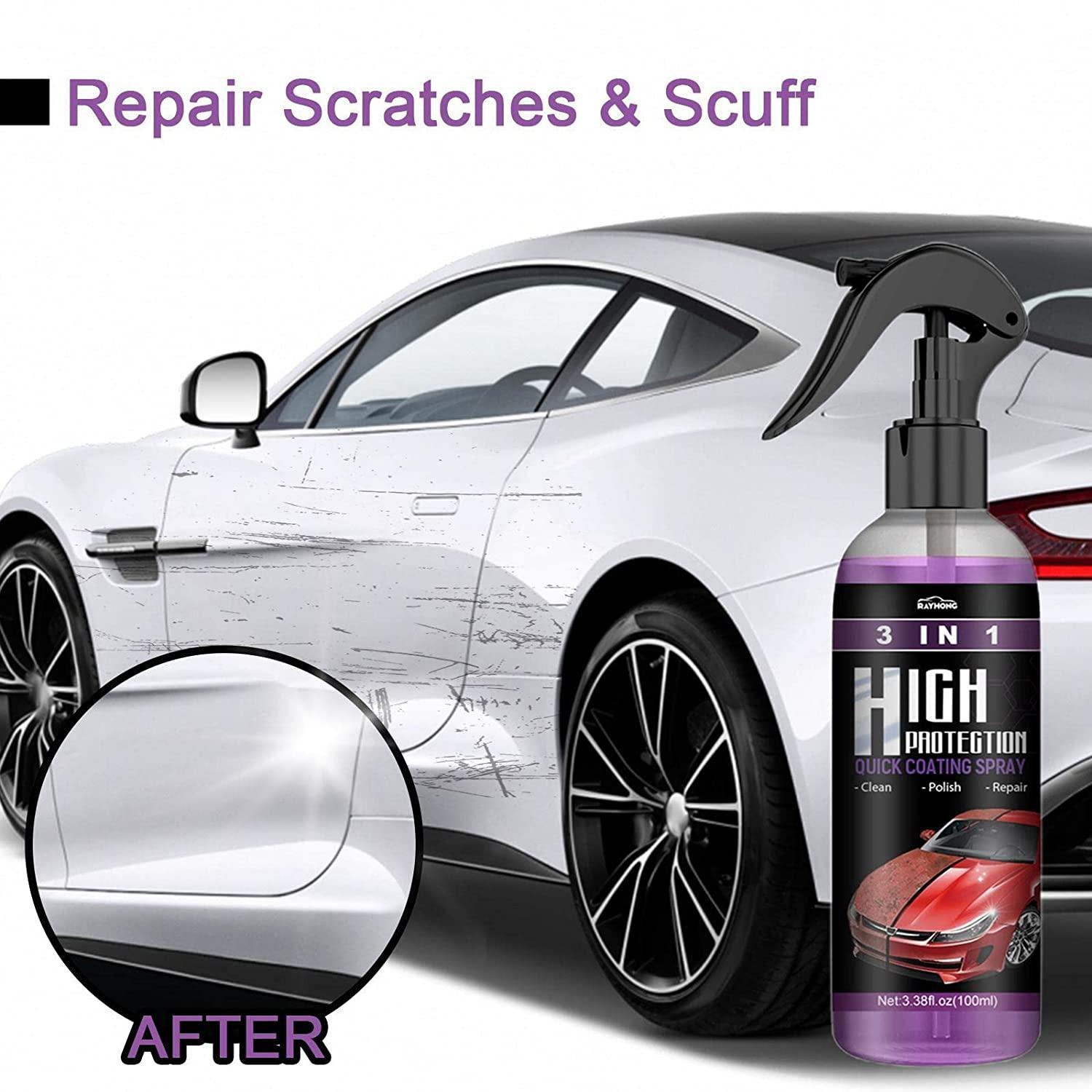 3-in-1 Nano Car Coating Spray | Scratch Repair & Hydrophobic Polish (Pack of 2)