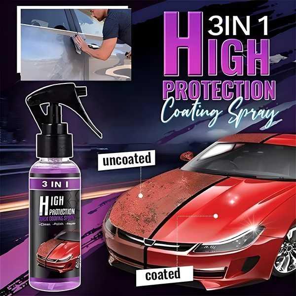 3-in-1 Nano Car Coating Spray | Scratch Repair & Hydrophobic Polish (Pack of 2)