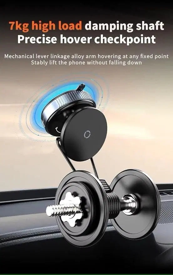 Magnetic Suction Phone Holder | 360° Rotating Universal Mobile Stand