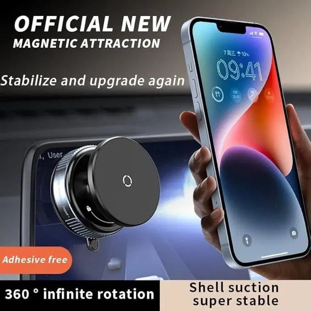 Magnetic Suction Phone Holder | 360° Rotating Universal Mobile Stand